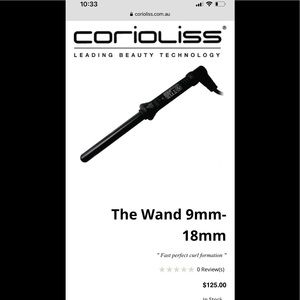The Curler 18mm - black edition curling wand